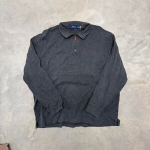 Vintage polo Ralph Lauren quarter zip sweater Size XXL preppy